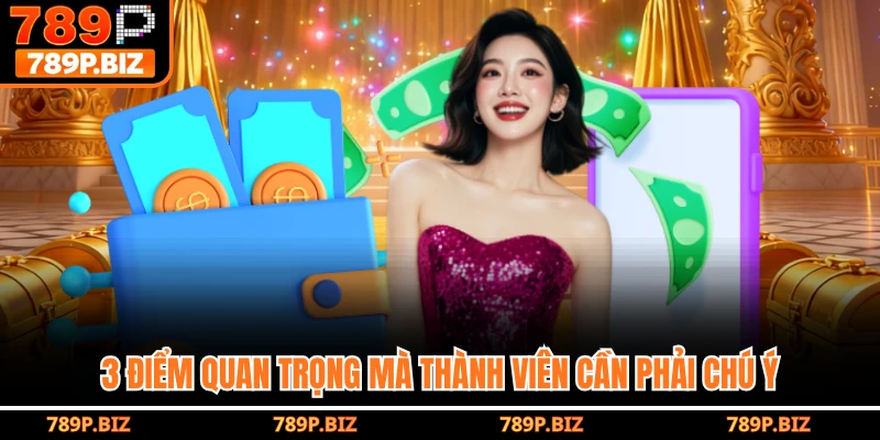 3 điểm quan trọng mà thành viên cần phải chú ý