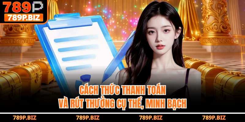 Cách thức thanh toán và rút thưởng cụ thể, minh bạch